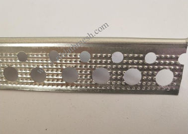 2.5cm Wing Galvanized Perforated Metal Corner Bead 0.30mm Thickness